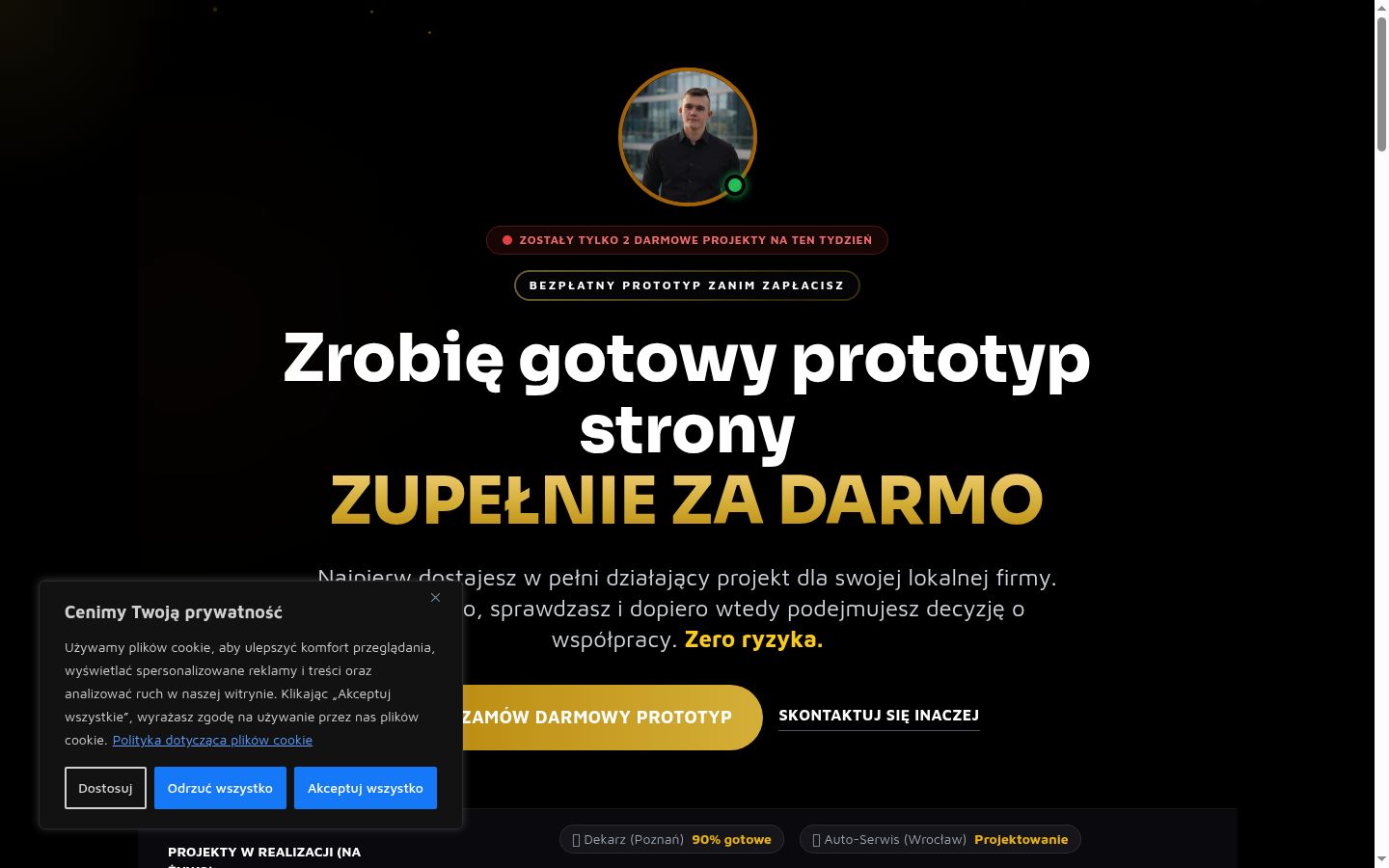 Sutikimo reklamjuostės, rodytos prieš bet kokią sąveiką, ekrano kopija