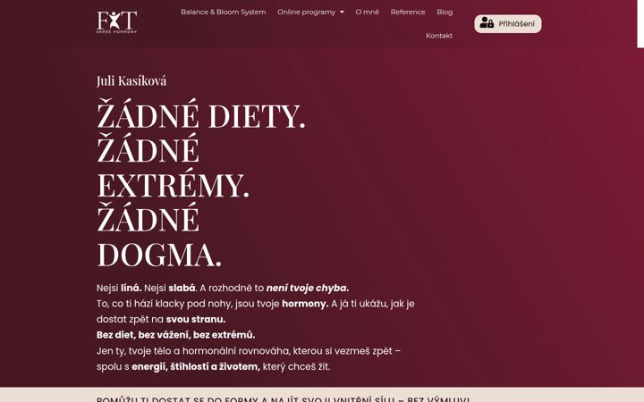 Screenshot of fitskrzehormony.cz