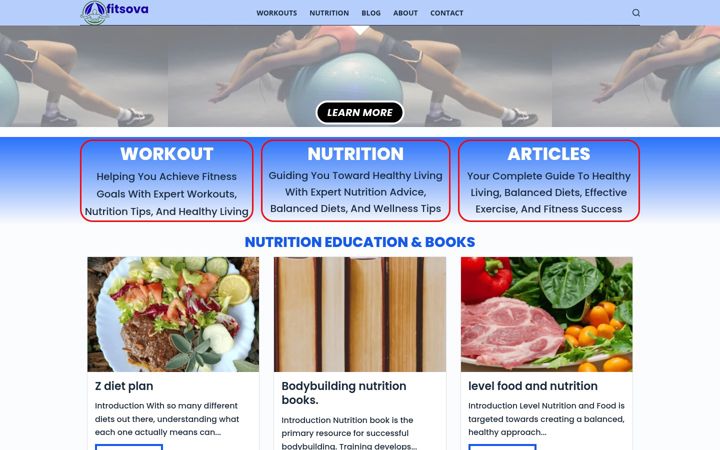 Screenshot of fitsova.com