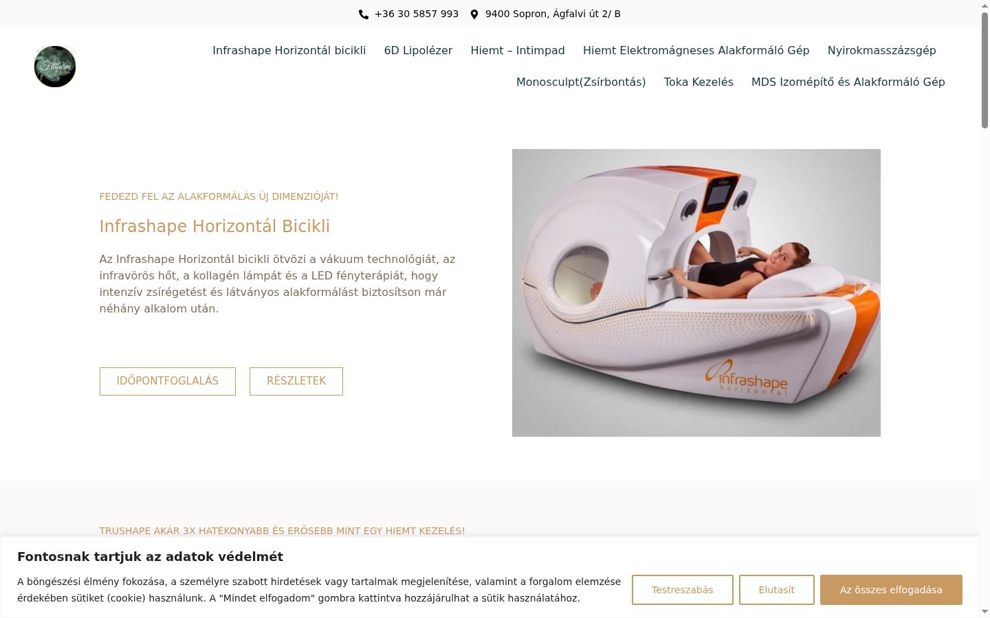 Screenshot des Einwilligungsbanners vor jeglicher Interaktion