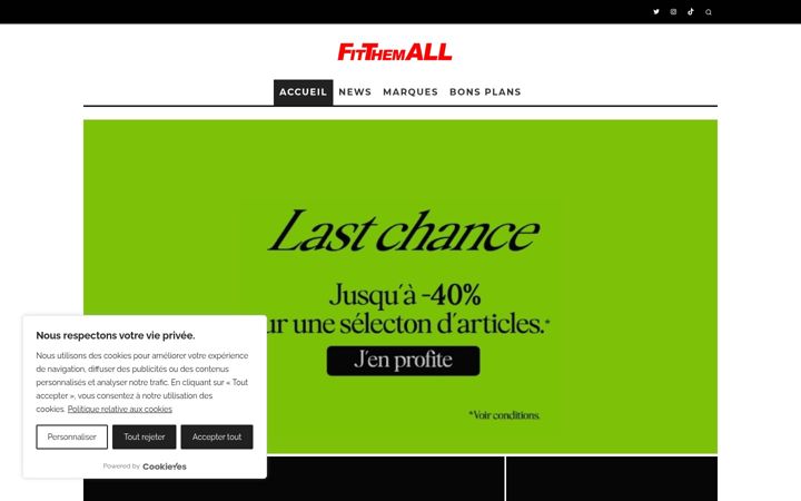 Screenshot of fitthemall.fr