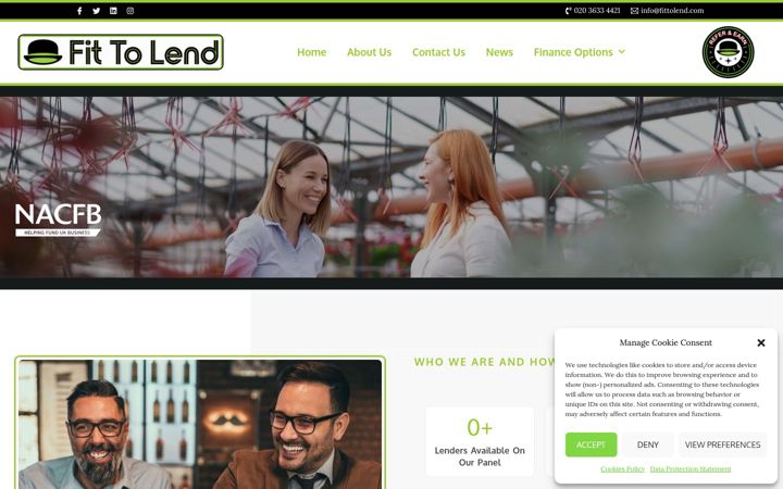 Screenshot of fittolend.com