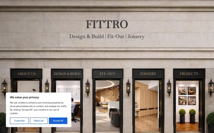 Screenshot of fittro.co.uk