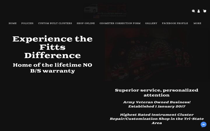 Screenshot of fittsclusterrepairllc.com