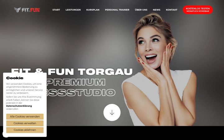 Screenshot of fitundfun-torgau.de