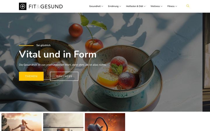 Screenshot of fitundgesundmitandi.com