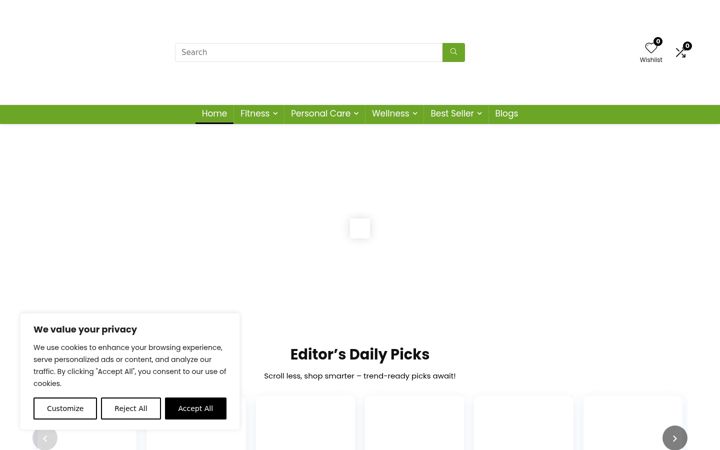 Screenshot of fitvibesonline.com