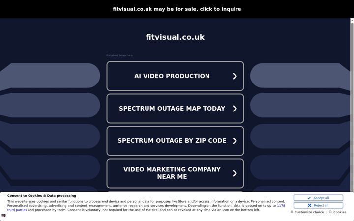 Screenshot of fitvisual.co.uk