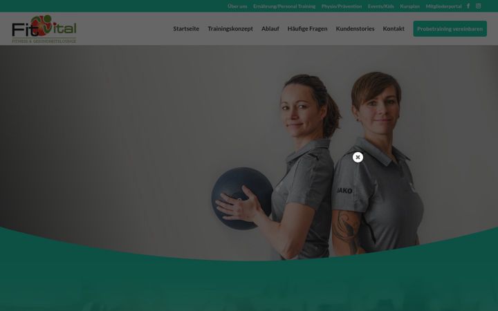 Snímek obrazovky fitvital-lieweke.de