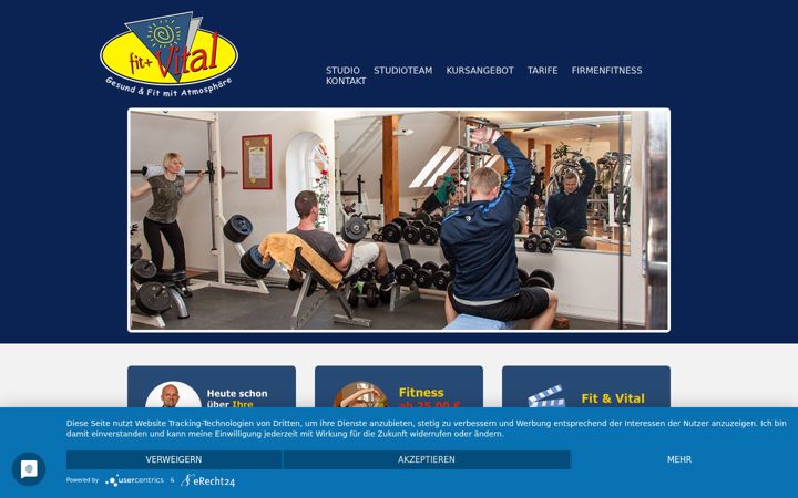 Screenshot of fitvital.de