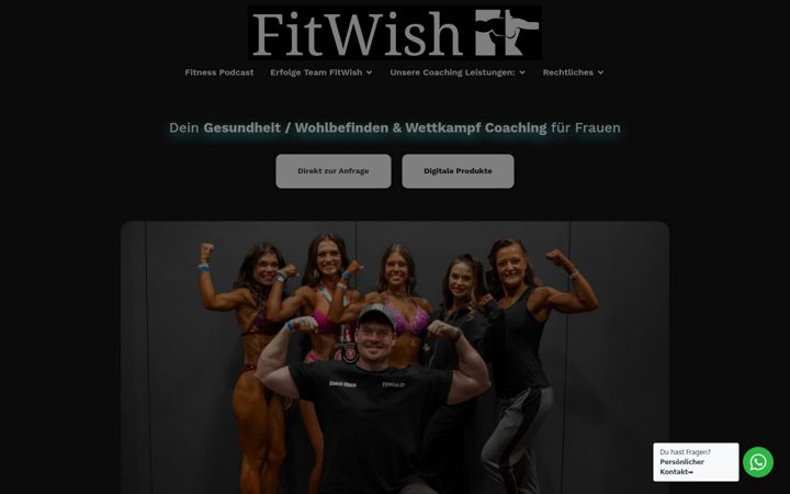 Screenshot ta' fitwish.de