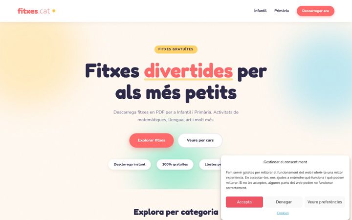 Screenshot of fitxes.cat