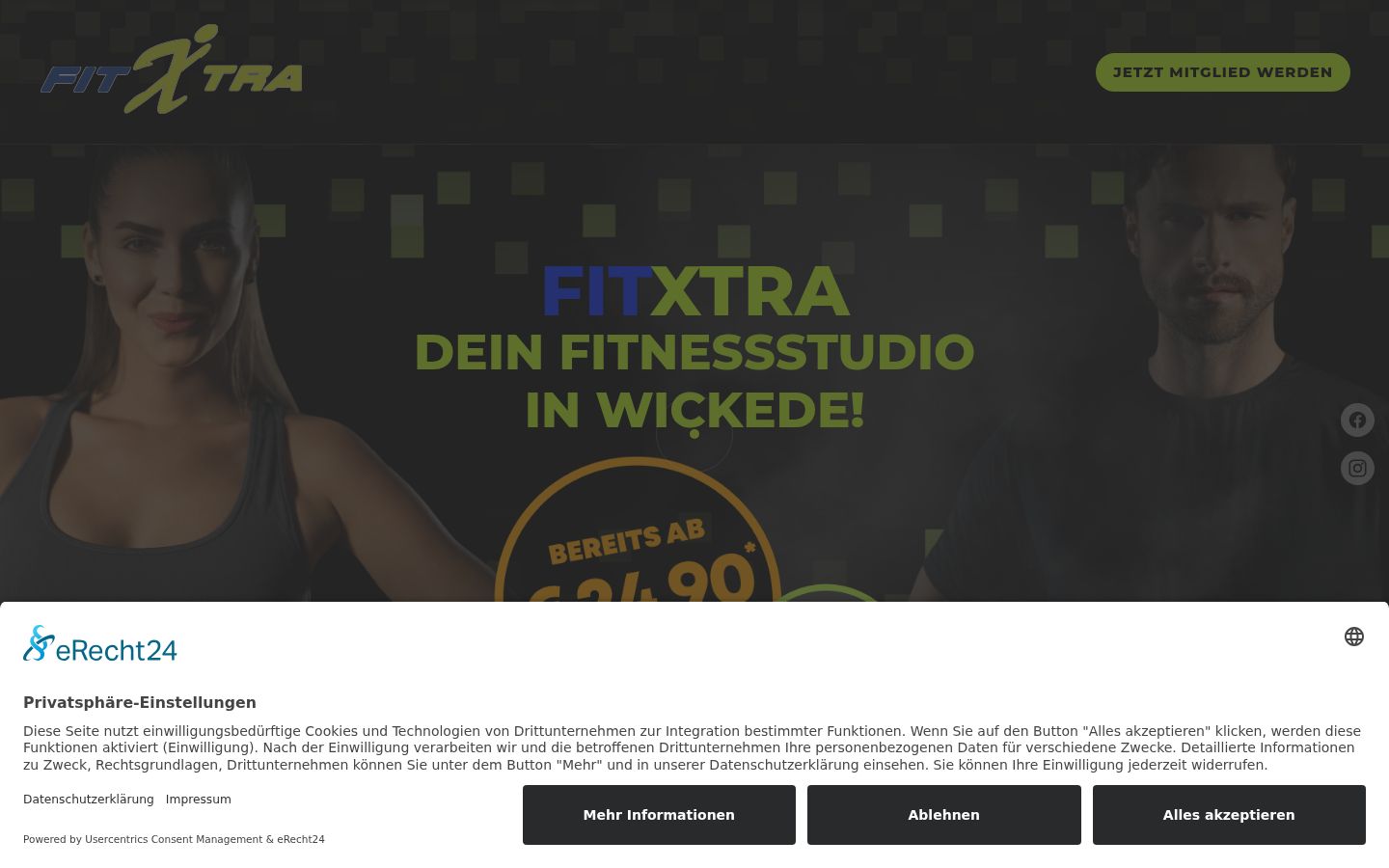 Screenshot tal-banner tal-kunsens muri qabel kwalunkwe interazzjoni