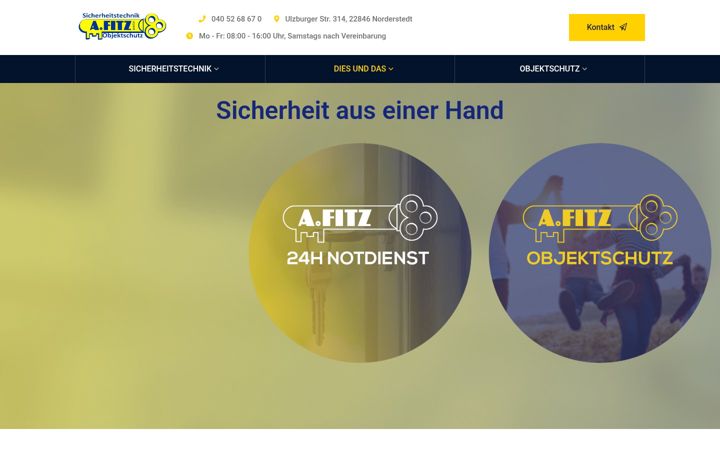 Screenshot ta' fitz-sicherheit.de
