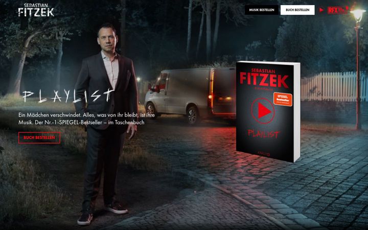 Screenshot of fitzek-playlist.de