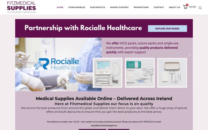Screenshot of fitzmedicalsupplies.ie