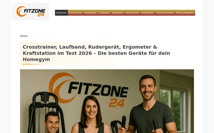 Screenshot ta' fitzone24.de