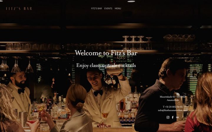 Screenshot of fitzsbaramsterdam.com