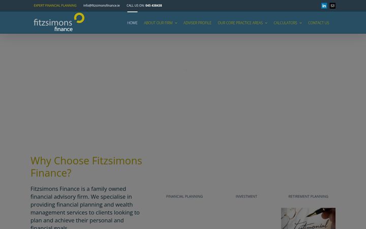 Ekrano kopija fitzsimonsfinance.ie