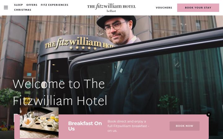 Screenshot of fitzwilliamhotelbelfast.com
