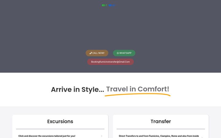 Screenshot of fiumicinotransfer.com