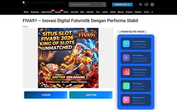 Screenshot of fiva91.com