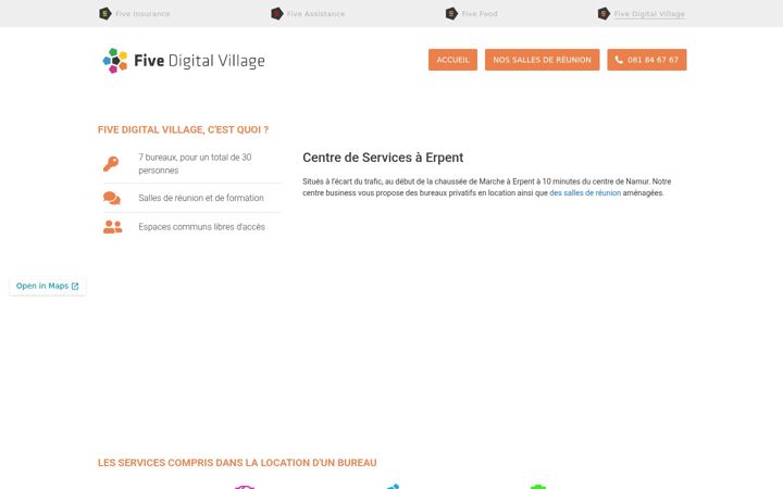 Screenshot of five-digital-village.be