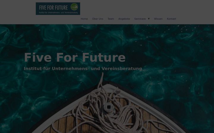 Captura de pantalla de five-for-future.de