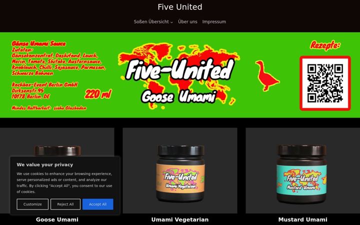 Screenshot of five-united.com