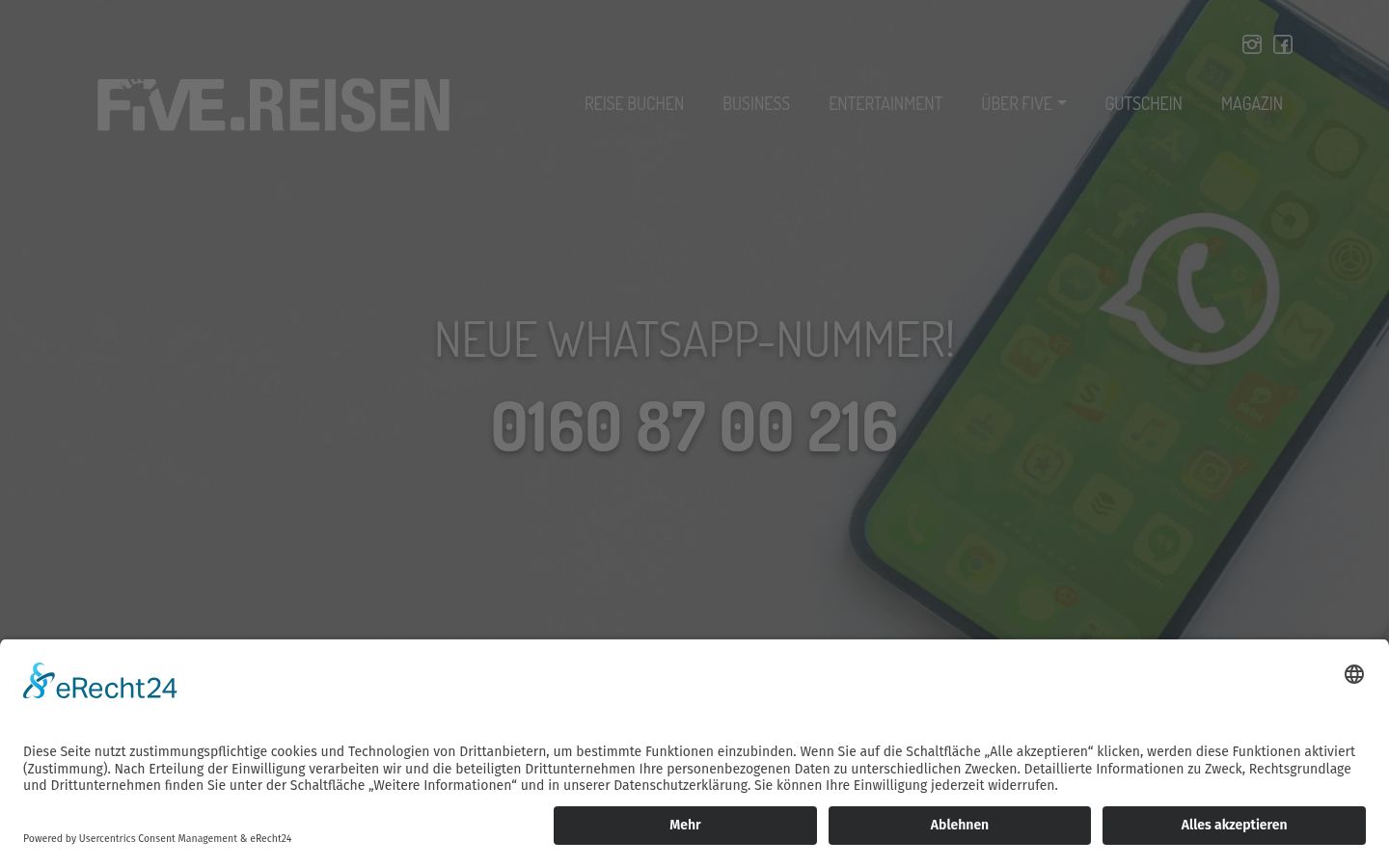 Screenshot tal-banner tal-kunsens muri qabel kwalunkwe interazzjoni
