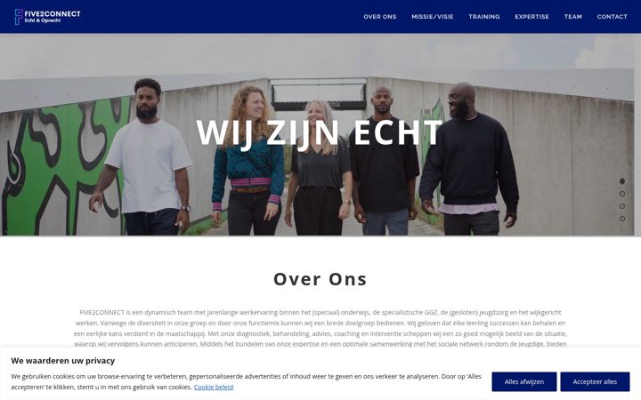 Screenshot of five2connect.nl