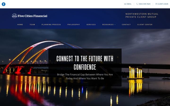 Screenshot of fivecitiesfinancial.com