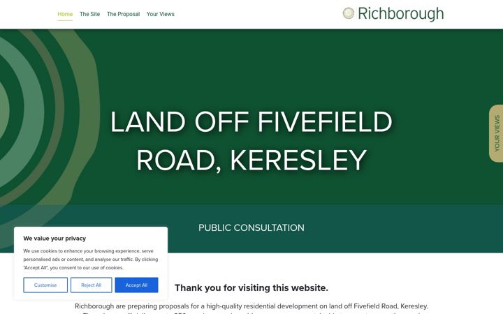 Screenshot of fivefieldroad.co.uk