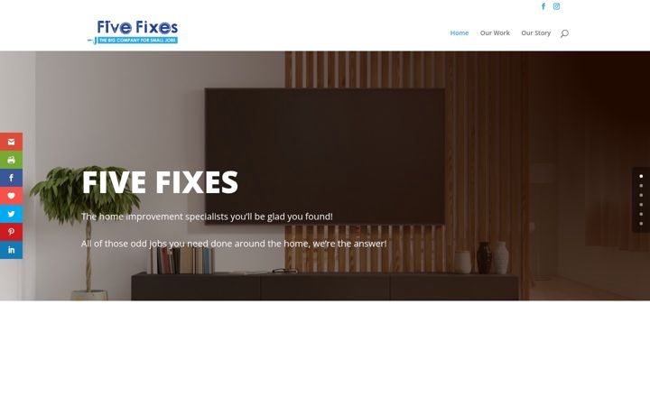 Ekrano kopija fivefixes.ie