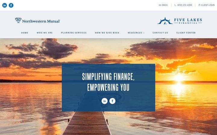 Screenshot of fivelakesfinancial.nm.com