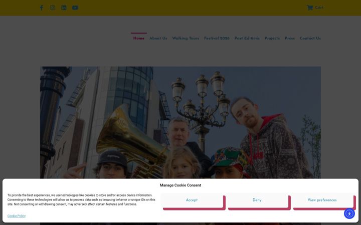 Screenshot of fivelampsarts.ie