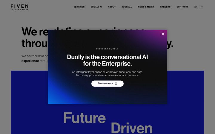 Screenshot of fiven.eu