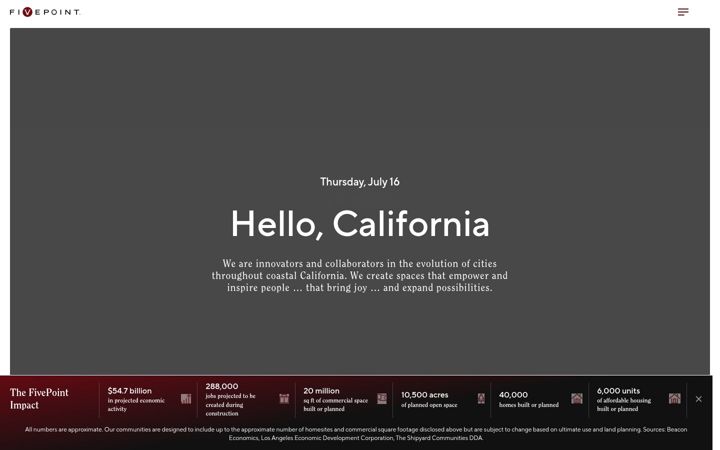 Screenshot of fivepoint.com