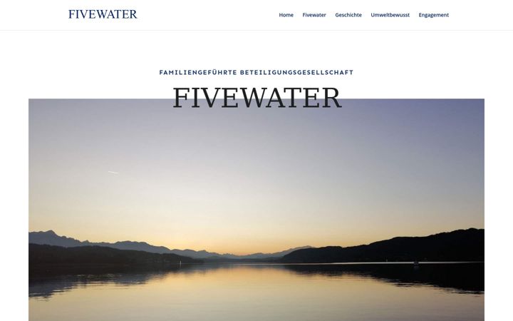 Screenshot of fivewater.at