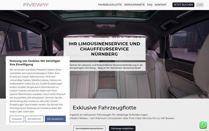 Screenshot of fiveway.eu