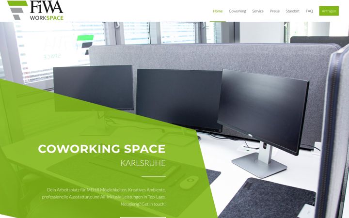 Screenshot of fiwa-workspace.com
