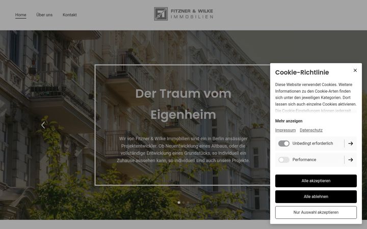 Screenshot of fiwi-immobilien.de