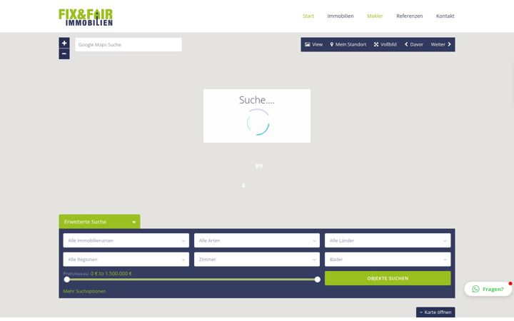 Screenshot of fix-fair-immo.de