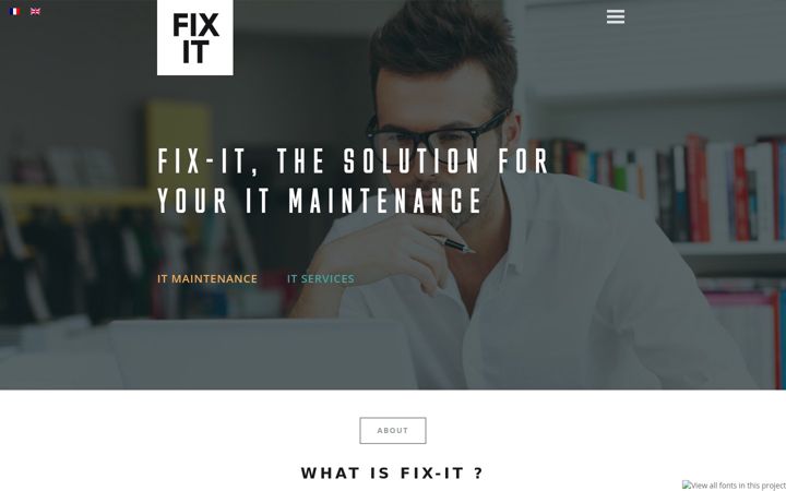 Screenshot van fix-it.be