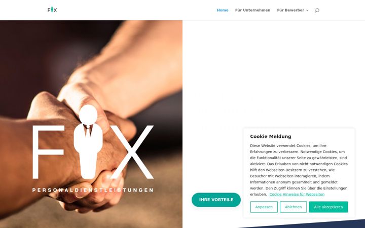 Screenshot of fix-perso.de