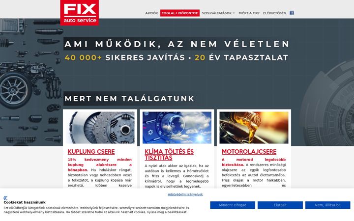 Screenshot of fix.hu