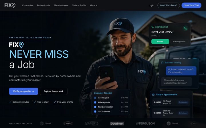 Screenshot of fix9.com