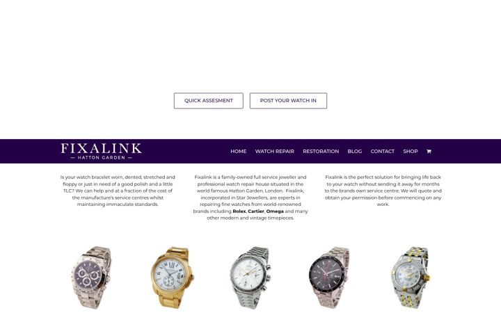 Screenshot ta' fixalink.co.uk