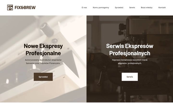 Screenshot of fixandbrew.pl