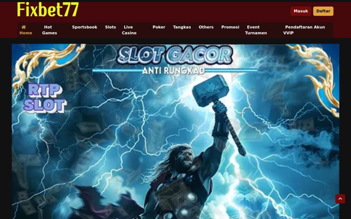 Screenshot of fixbet77.net
